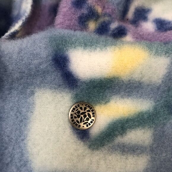 Vintage USA REI Fleece Cherry Tree Snug Suit Blue/Purple Baby Infant 18 Months - Picture 7 of 14